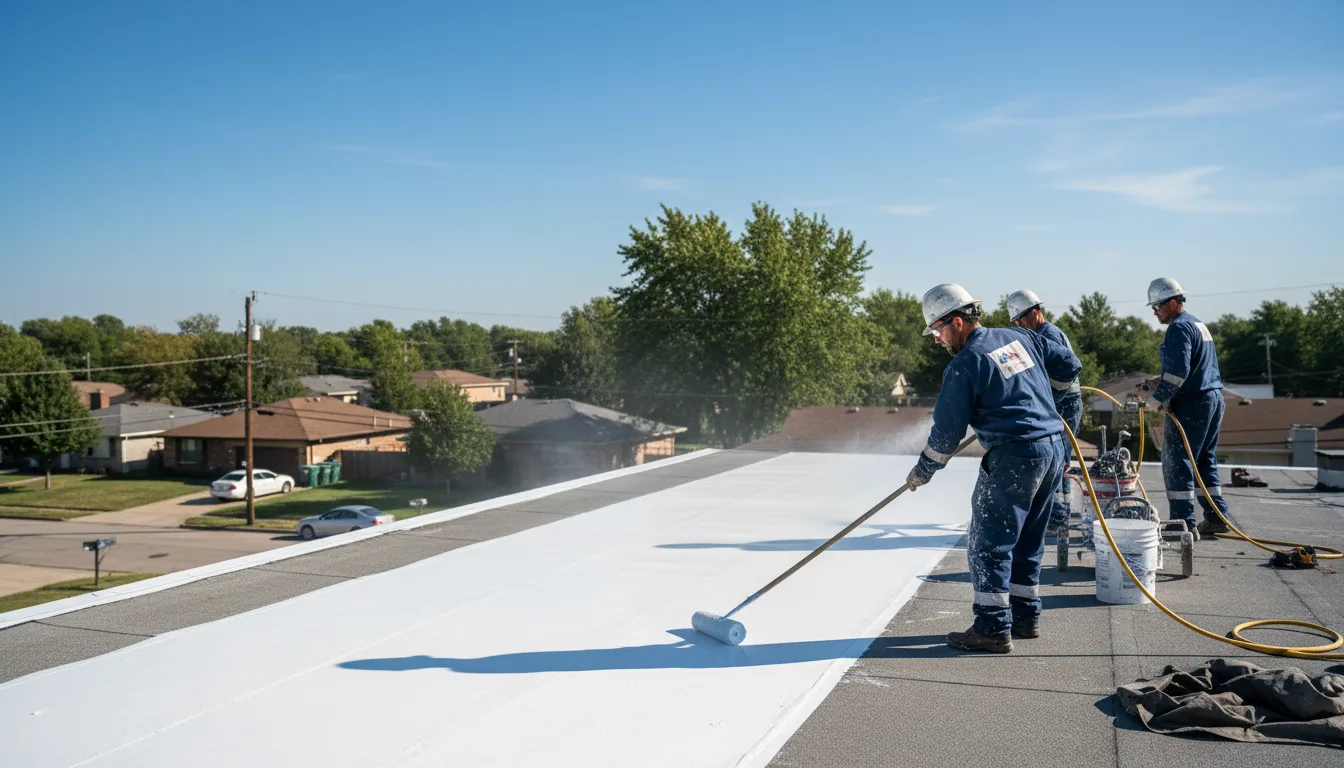 Commercial roof coating in Anderson, TX near me
